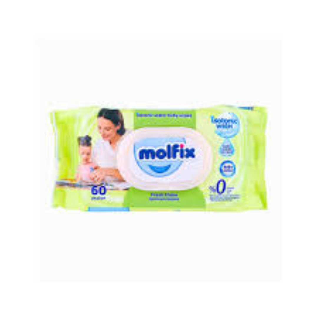 MOLFIX BABY WIPES 60PCS FRESH CLEAN